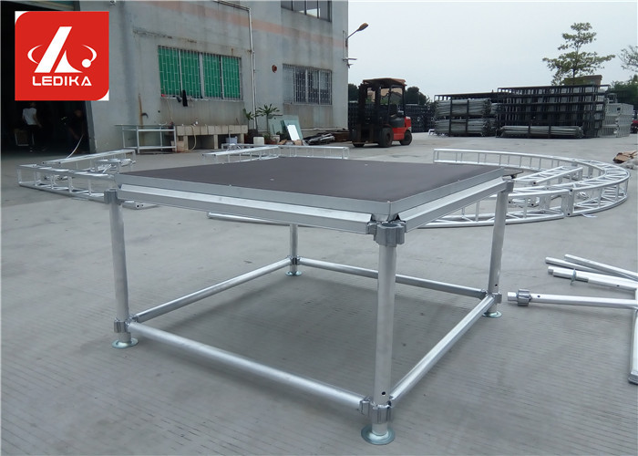 Plataforma de aluminio ajustable de la etapa del resbalón anti anti del fuego para el acontecimiento interior al aire libre