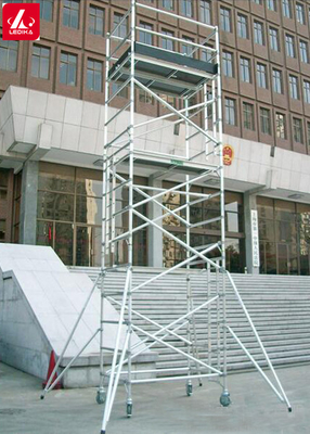 6061 capas de aluminio del sistema de la escalera de la torre del andamio del banco de trabajo