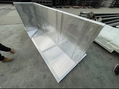 Barreras de multitud Control de multitudes de aluminio Mojo Barrera de concierto de escenario de concreto