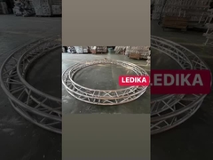 Aluminio duradero Truss redondo personalizado Spigot Iluminación circular Soporte de curva