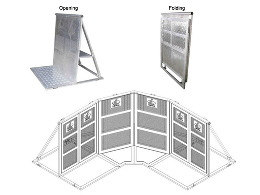 Metal Removable Crowd Control Barrier Performance Crowed Barrier