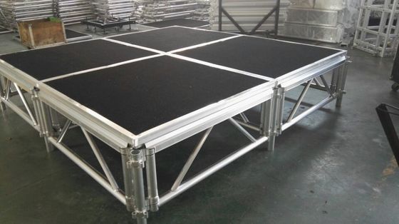 Plataforma de escenario de aluminio de seguridad de altura ajustable para eventos al aire libre