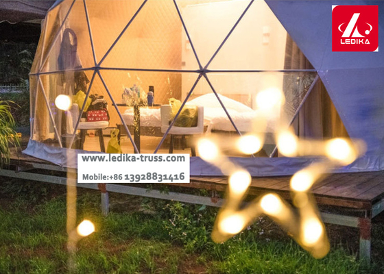 Outdoor Camping Rainproof Geodesic Half Sphere Tent For Exhibition